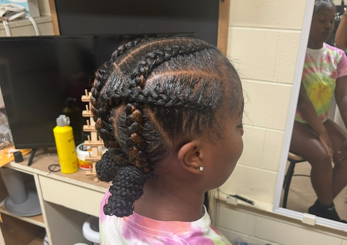 Criss cross braids 