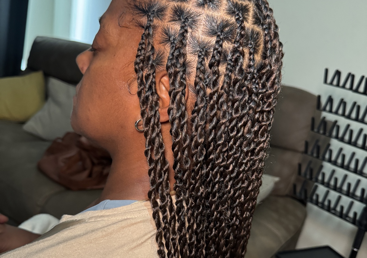 Small Knotless briads/twist