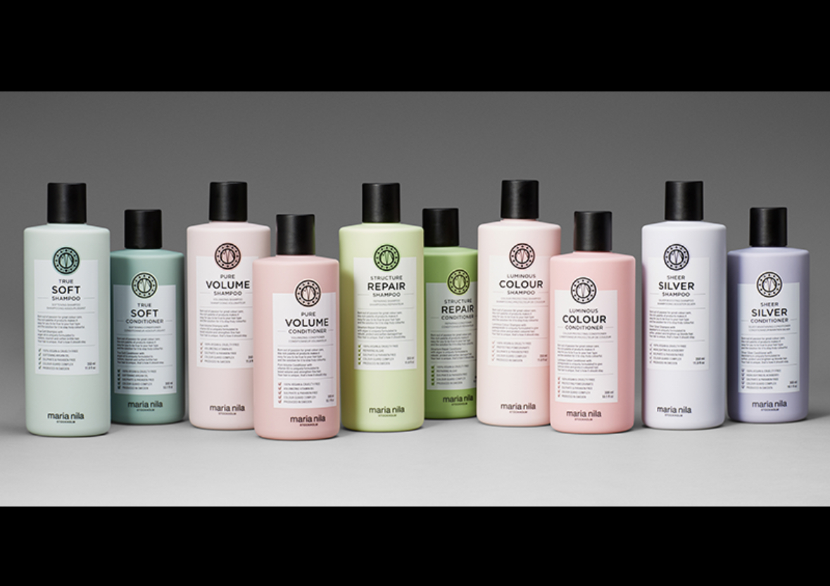 Maria Nila shampoo range