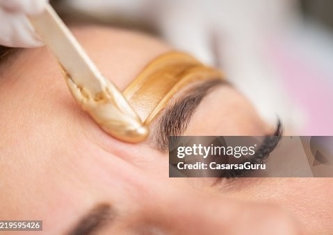 Waxing zonas individuales cejas, bigote, patias