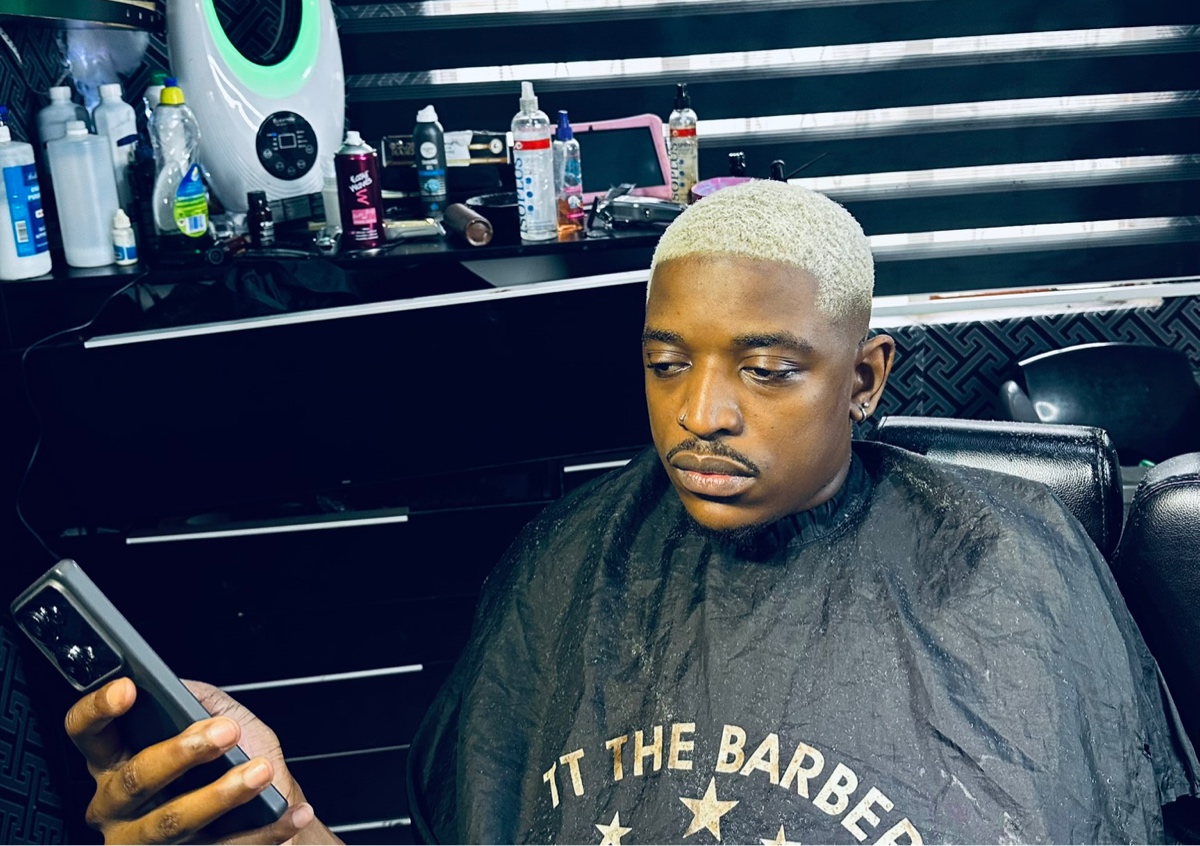 Cut and color (Bleach blond)