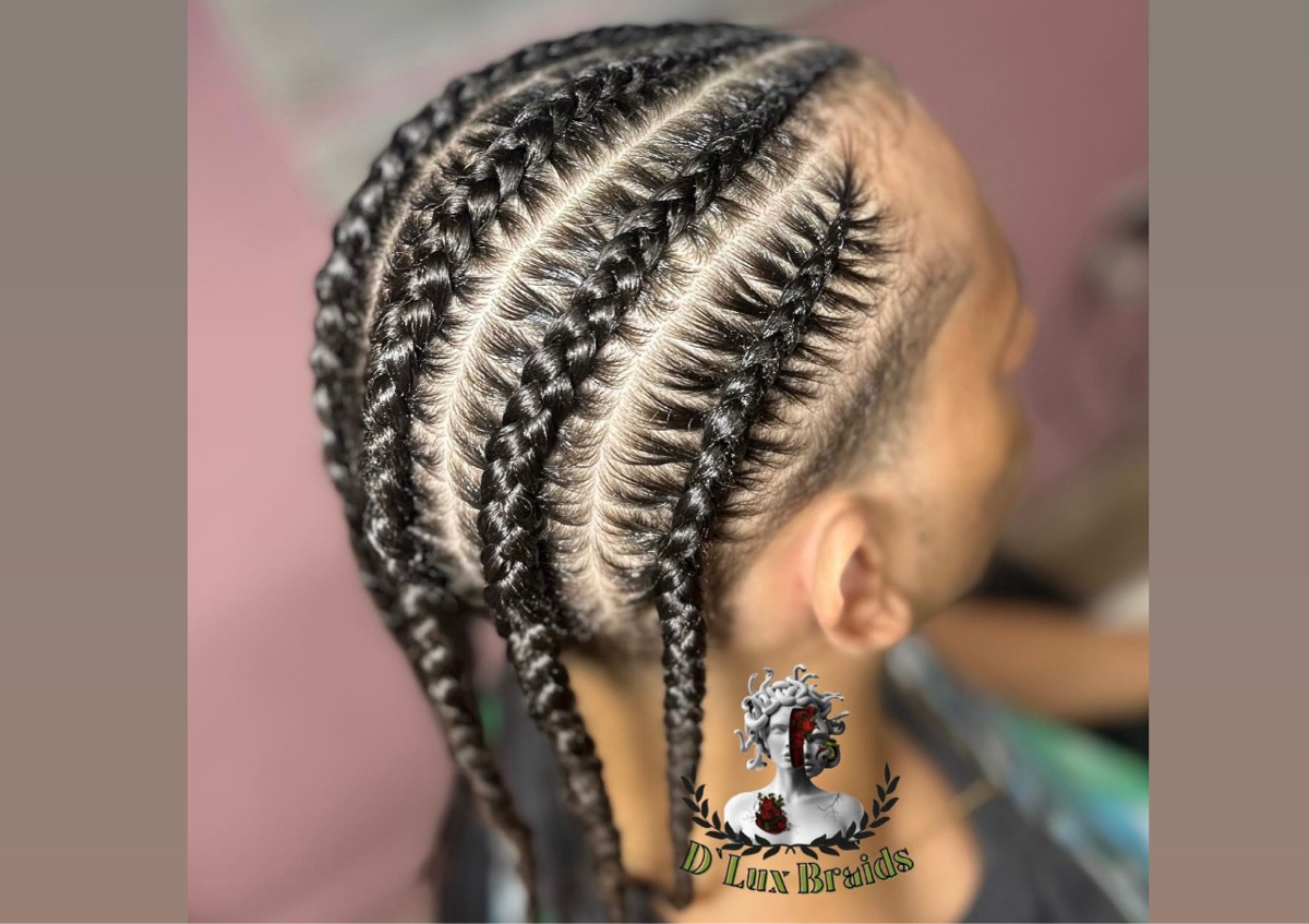 6 trenzas sin extensiones