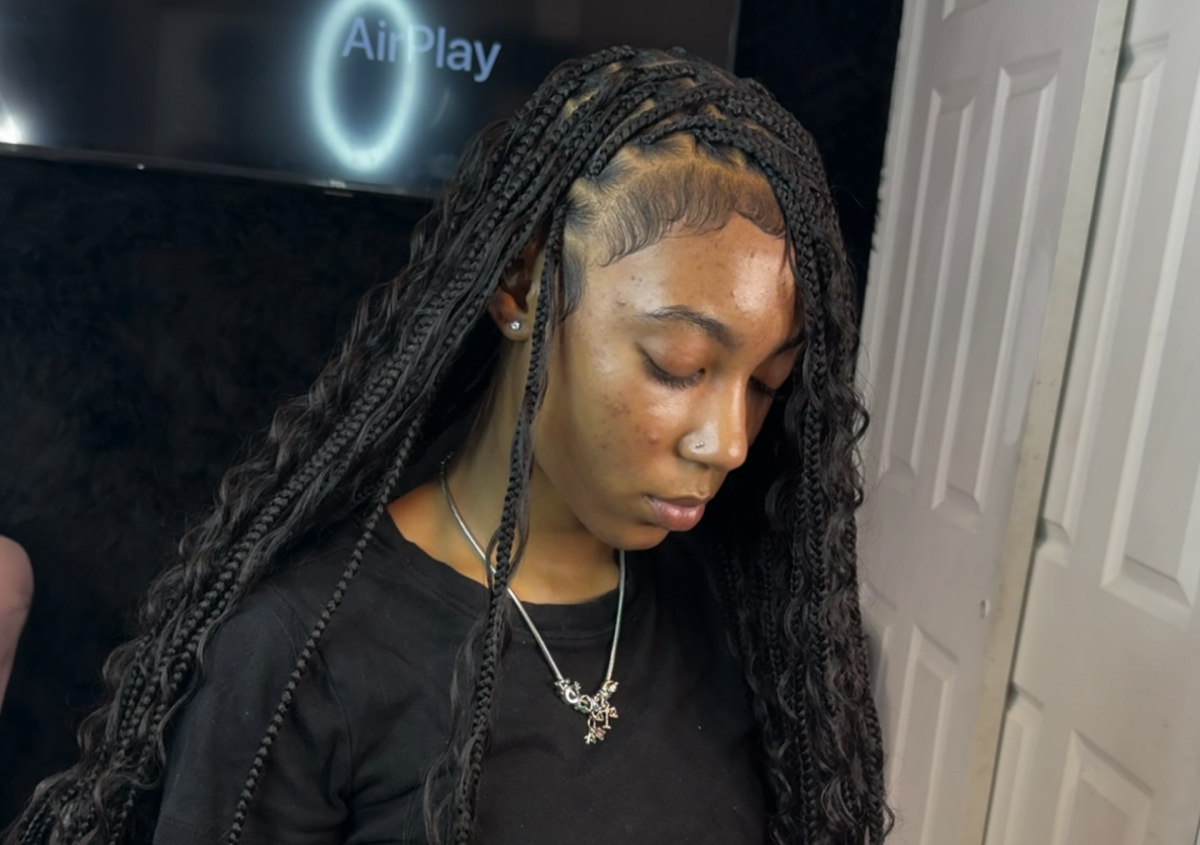 medium knotless braids