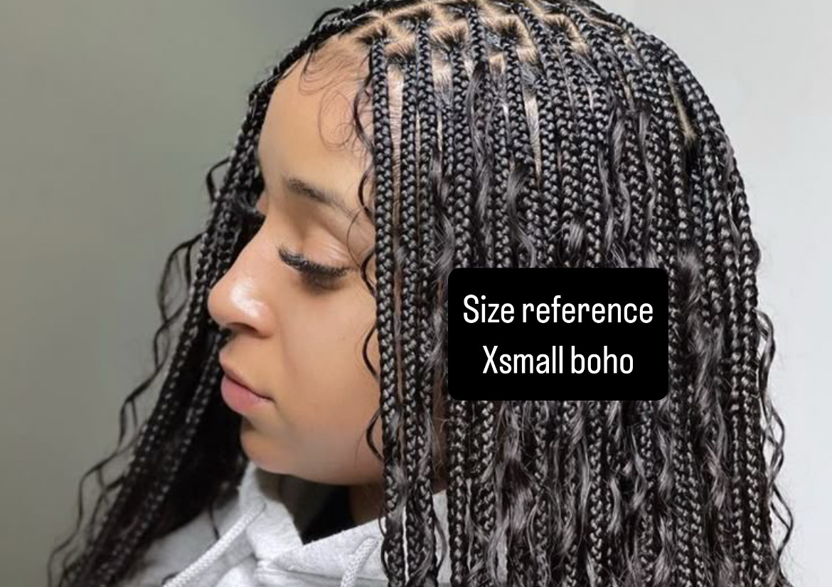 Xsmall boho/goddess knotless 