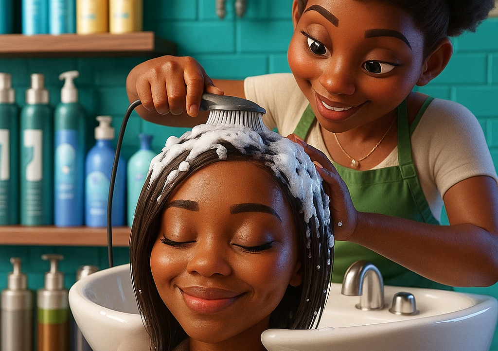 Wash ,detangle & blow out ✨