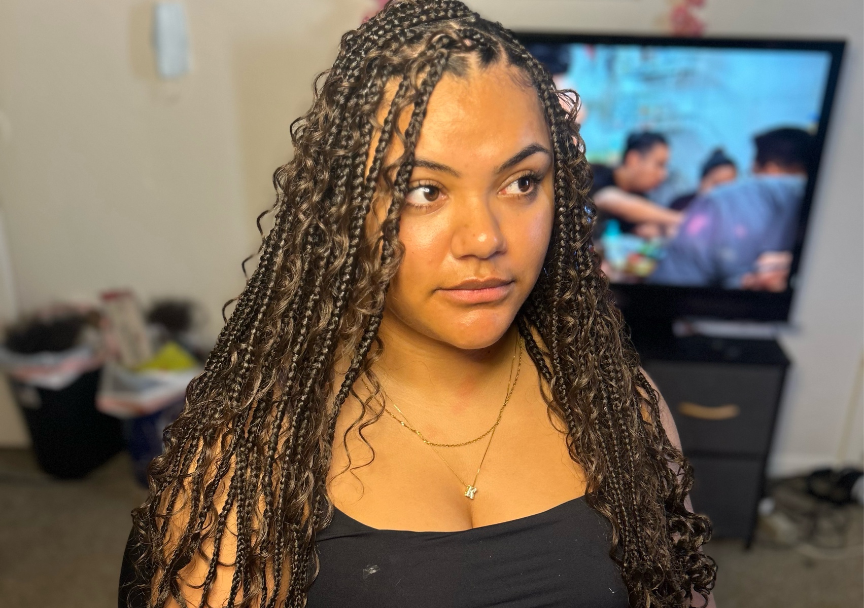 SMedium boho/goddess knotless