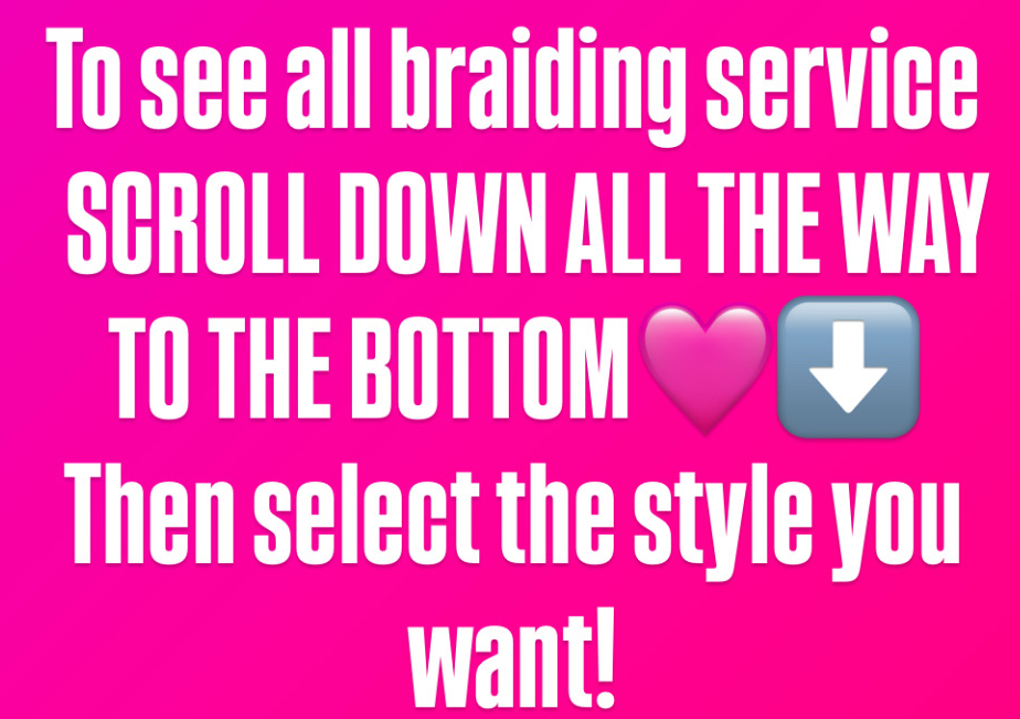 SCROLL DOWN TO SEE ALL SERVICES