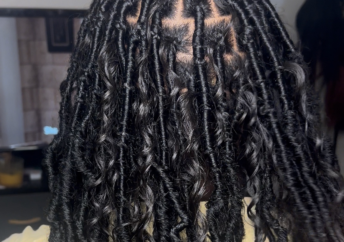 Soft locs/boho locs/ goddess locs etc  