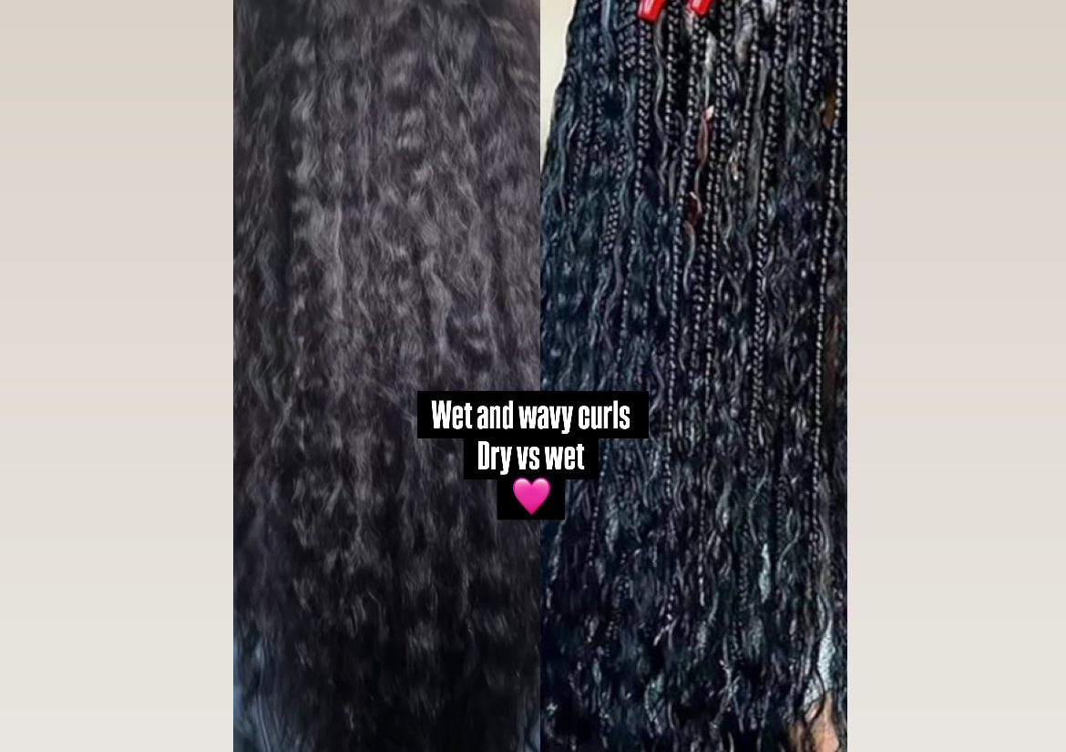 Wet and wavy human hair any style!