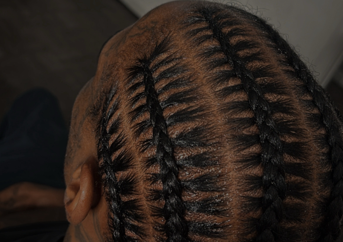 Stitched braids