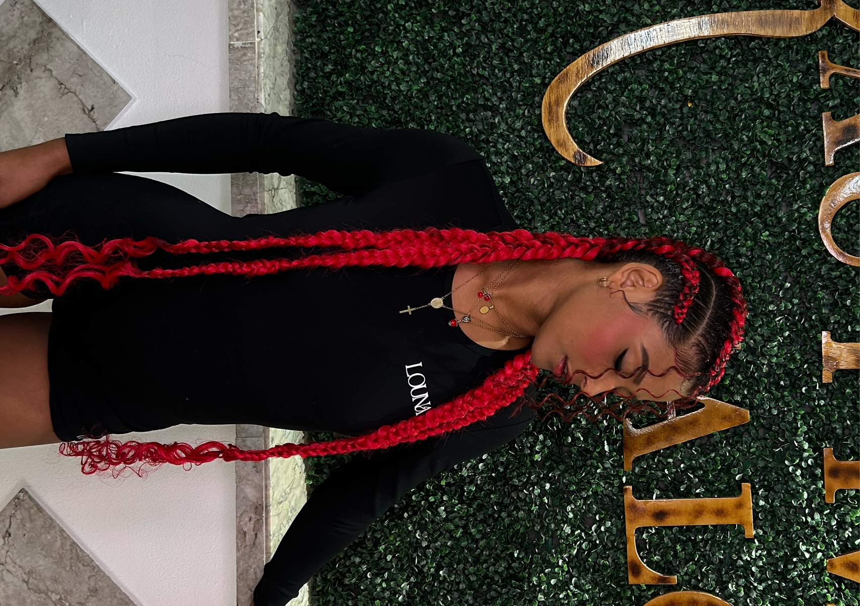4 Cornrows + extensión (Dama) 