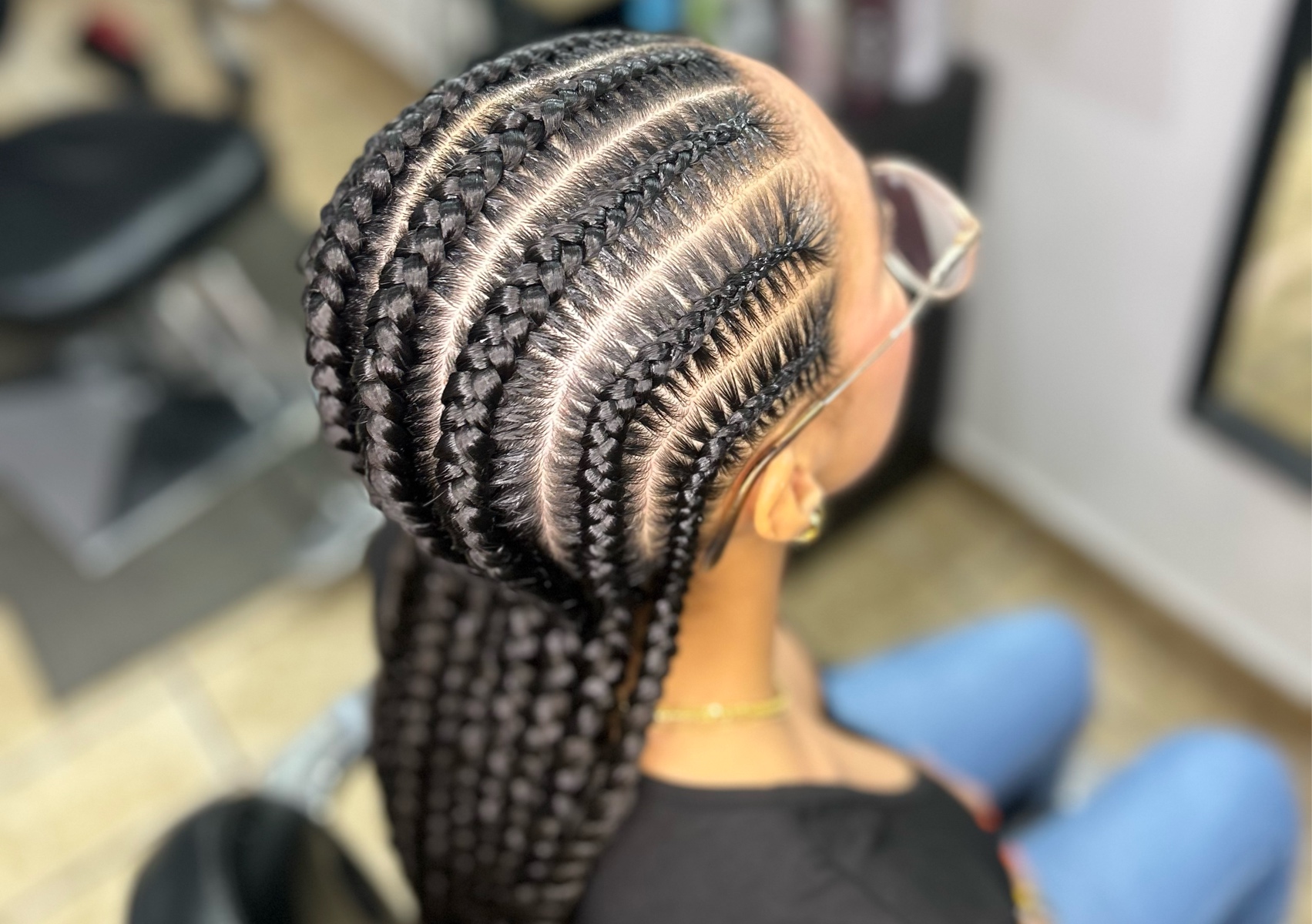8 conrows + extensión (Dama)