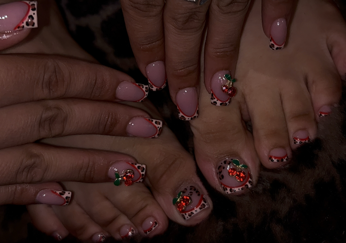 Full Set Gel + 2 Acrylic - Dry