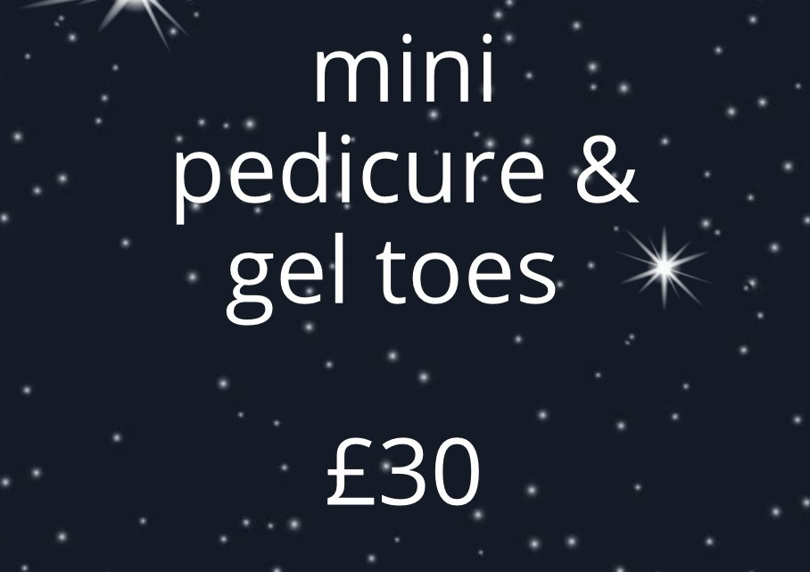 Xmas mini pedicure 