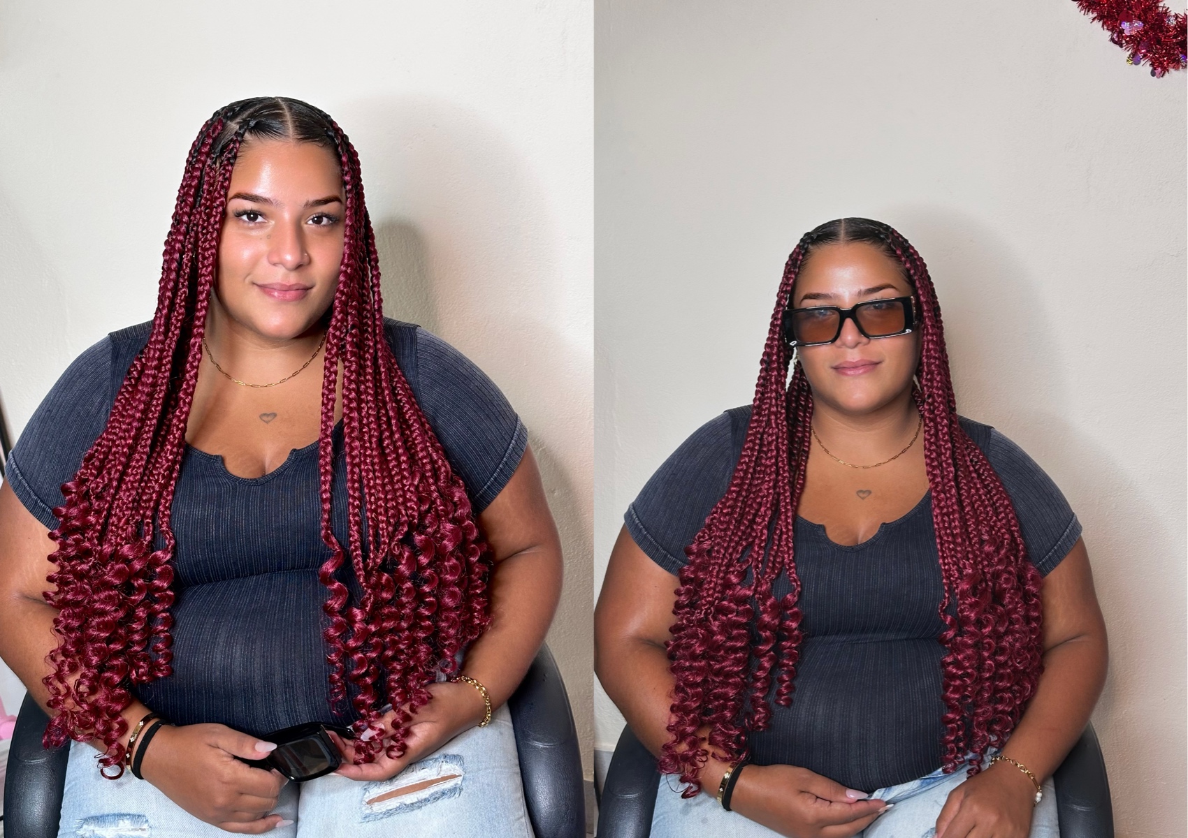 Curly Knotless médium