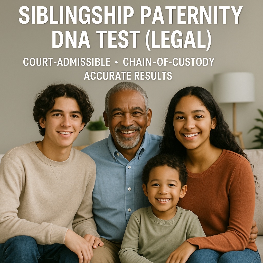 Siblingship Paternity Test  (Legal)