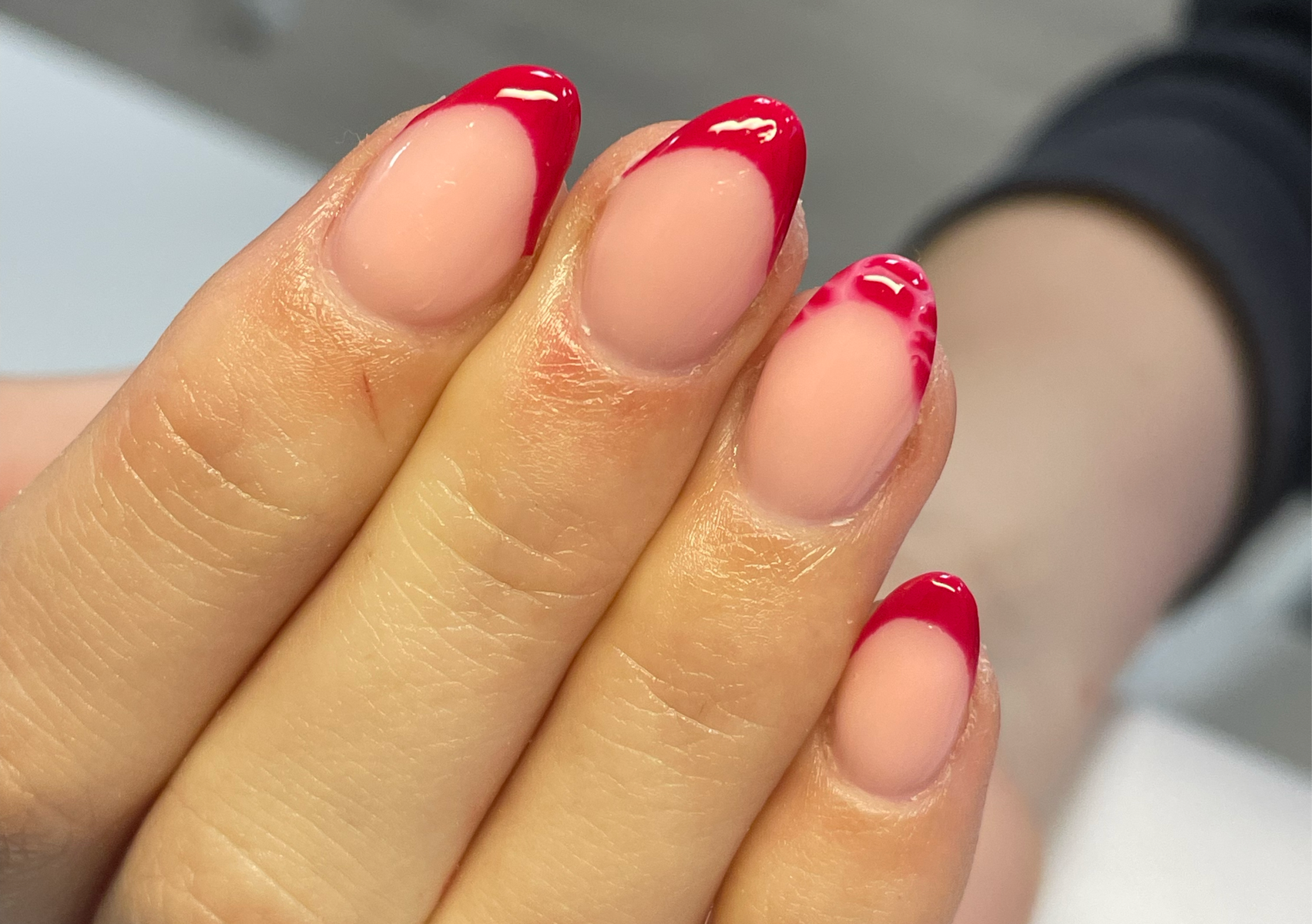 Gel extension refill just french