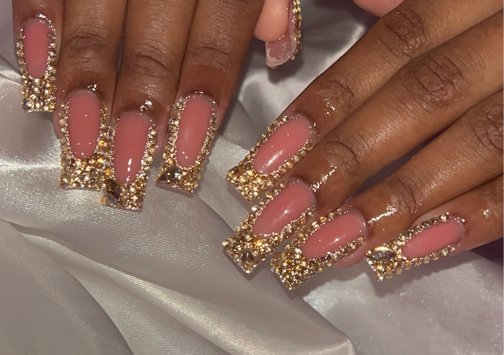 Bling French tips 