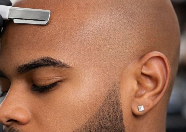 Bare Scalp Shave and Beard or Beard Removal