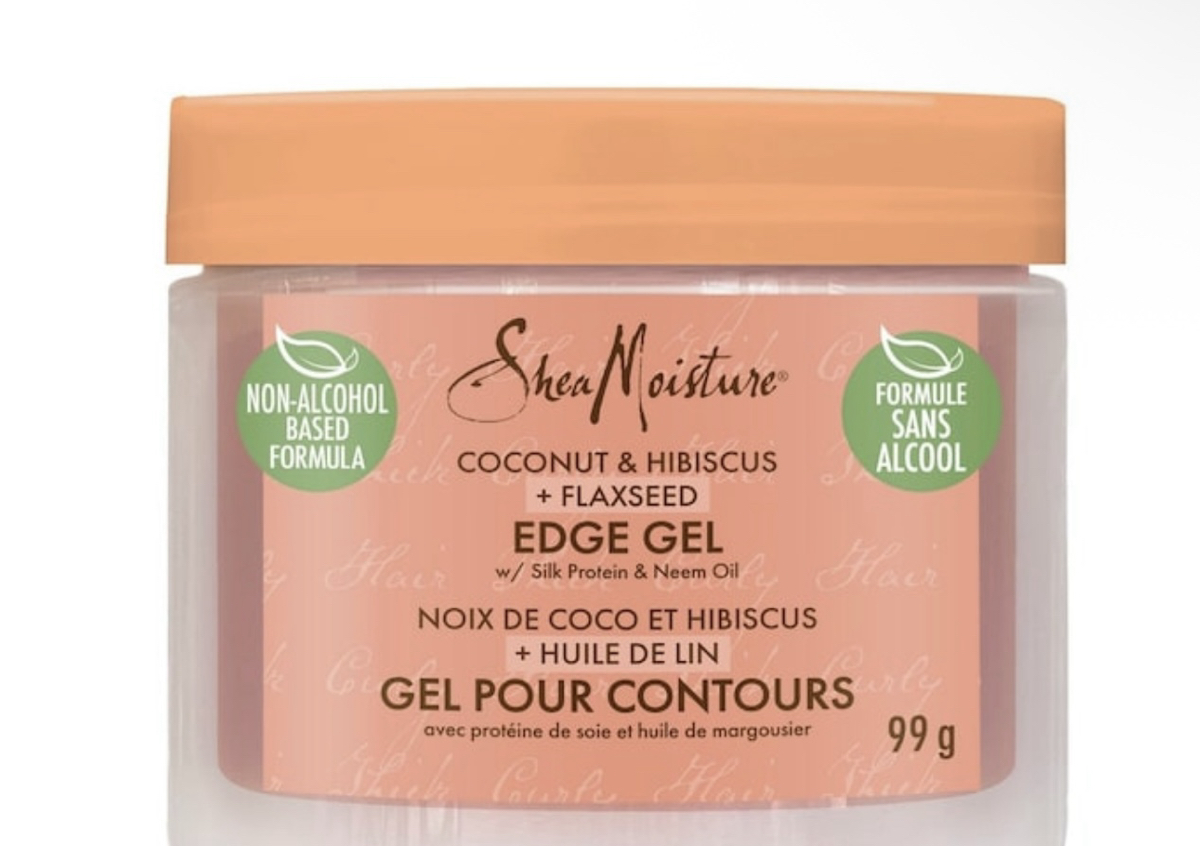 SHEA MOISTURE COCONUT & HIBISCUS + FLAXSEED EDGE GEL w/ Silk Protein & Neem Oil