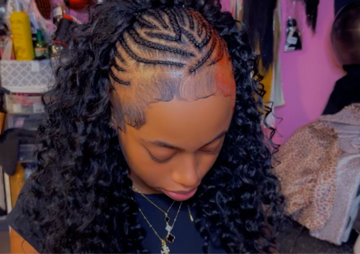 Jaydawaydabraids-HALF BRAIDS / HALF WEAVE (Small)