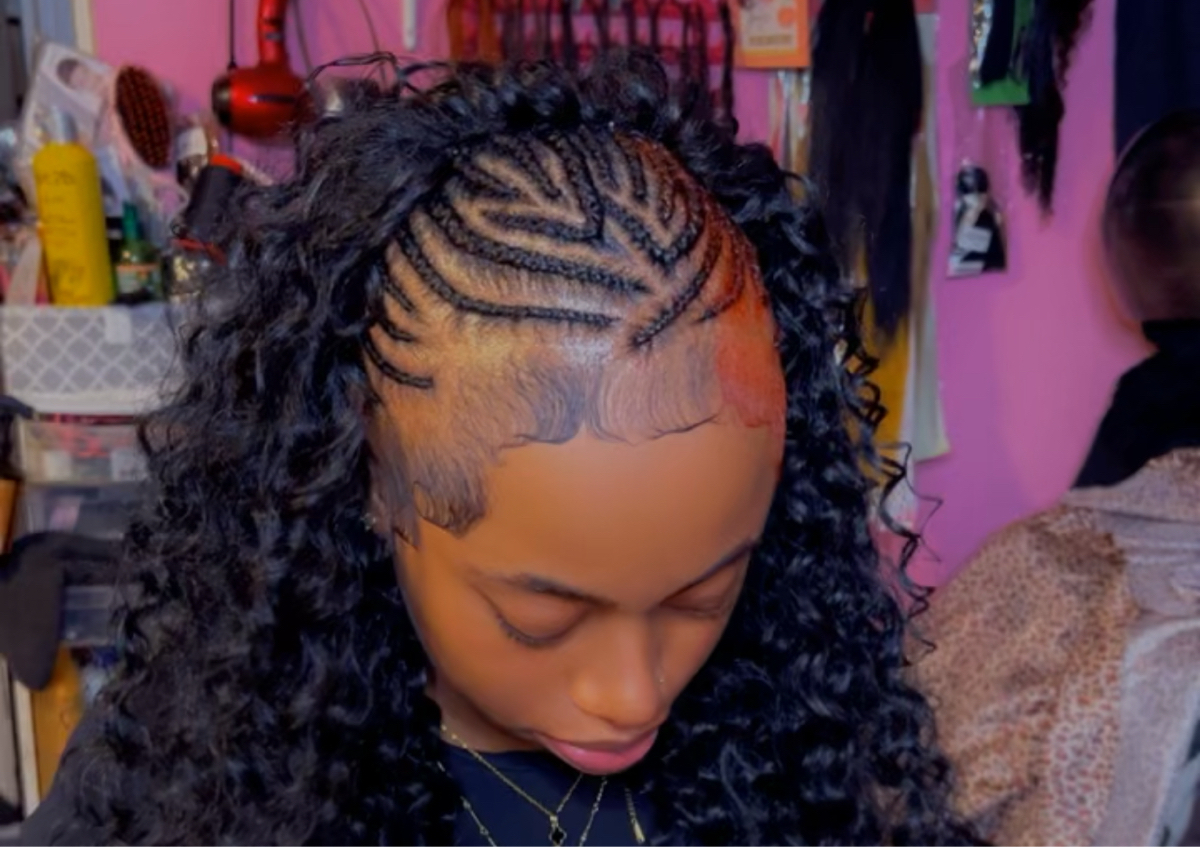 Jaydawaydabraids-HALF BRAIDS / HALF WEAVE (Medium)