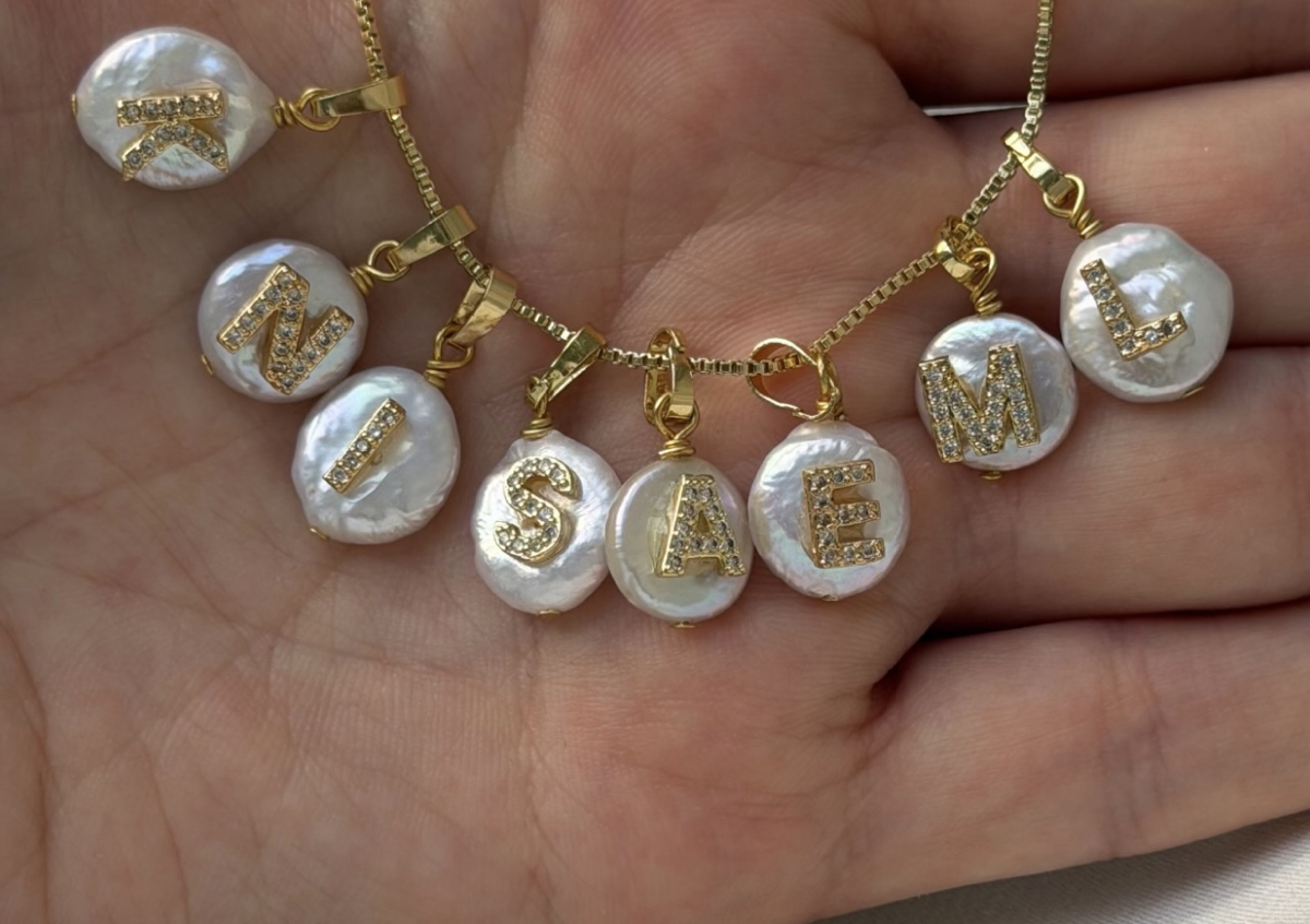 Personalized Pearl Initial Necklace