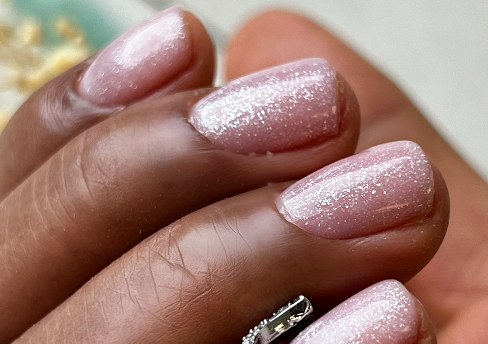 Gainage avec protein base sur ongles naturels,  taille S&M