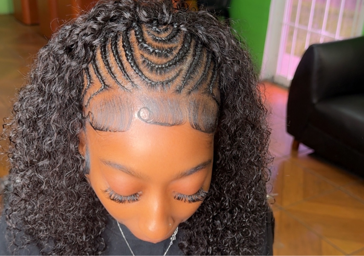 Half Braid Half Sew In .