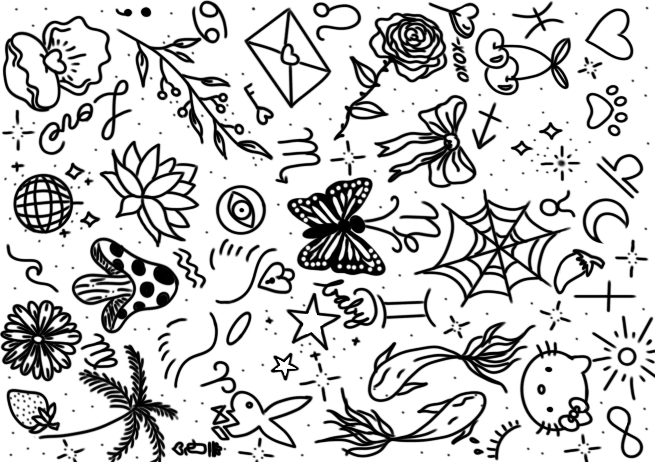 Flash Tattoos🎱🤍♊️