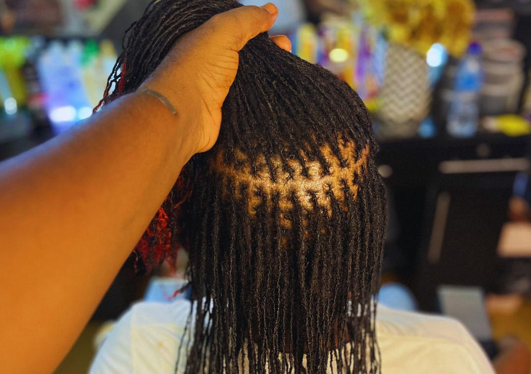 Sister Loc Retwist and Style
