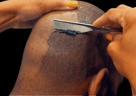 Straight Razor Head & Clean Shave