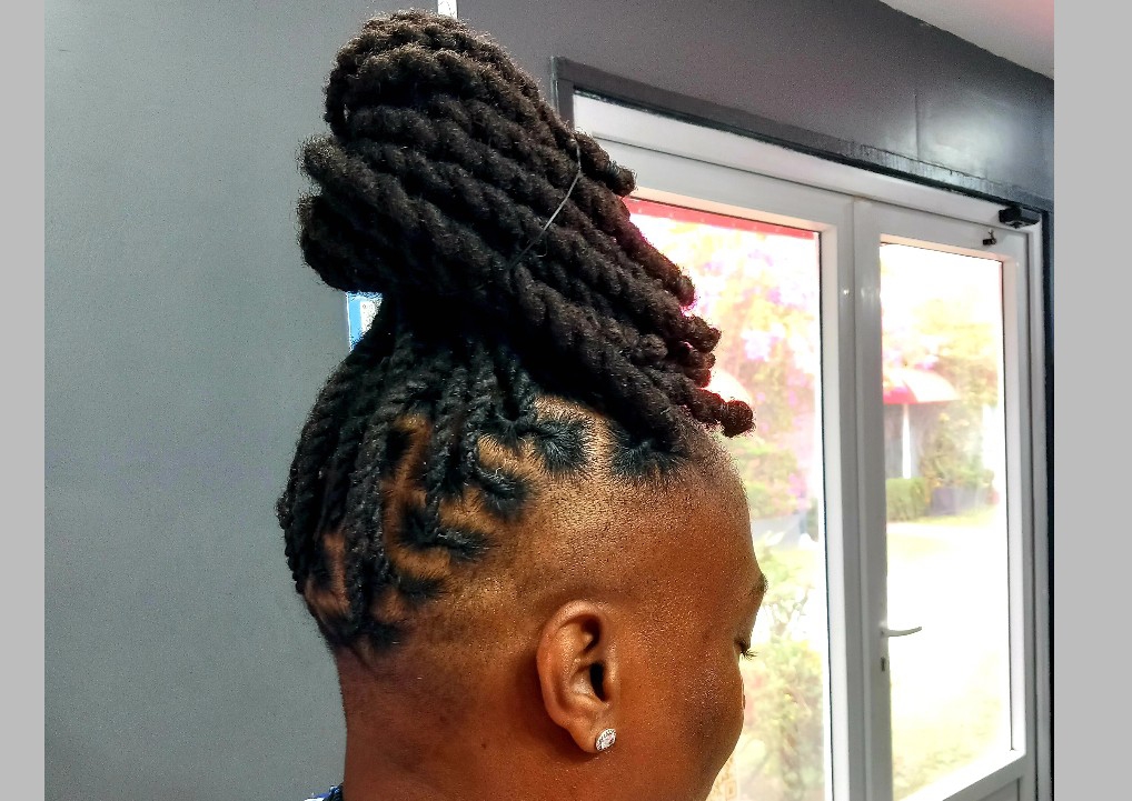 Women's Half Faded Sides and Back