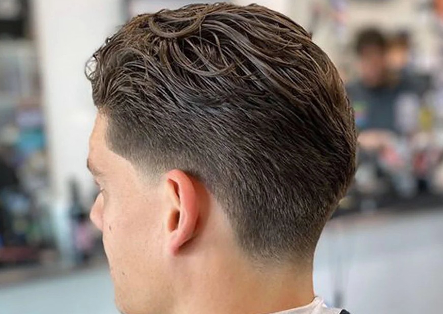Straight Hair Classic Taper Haircut