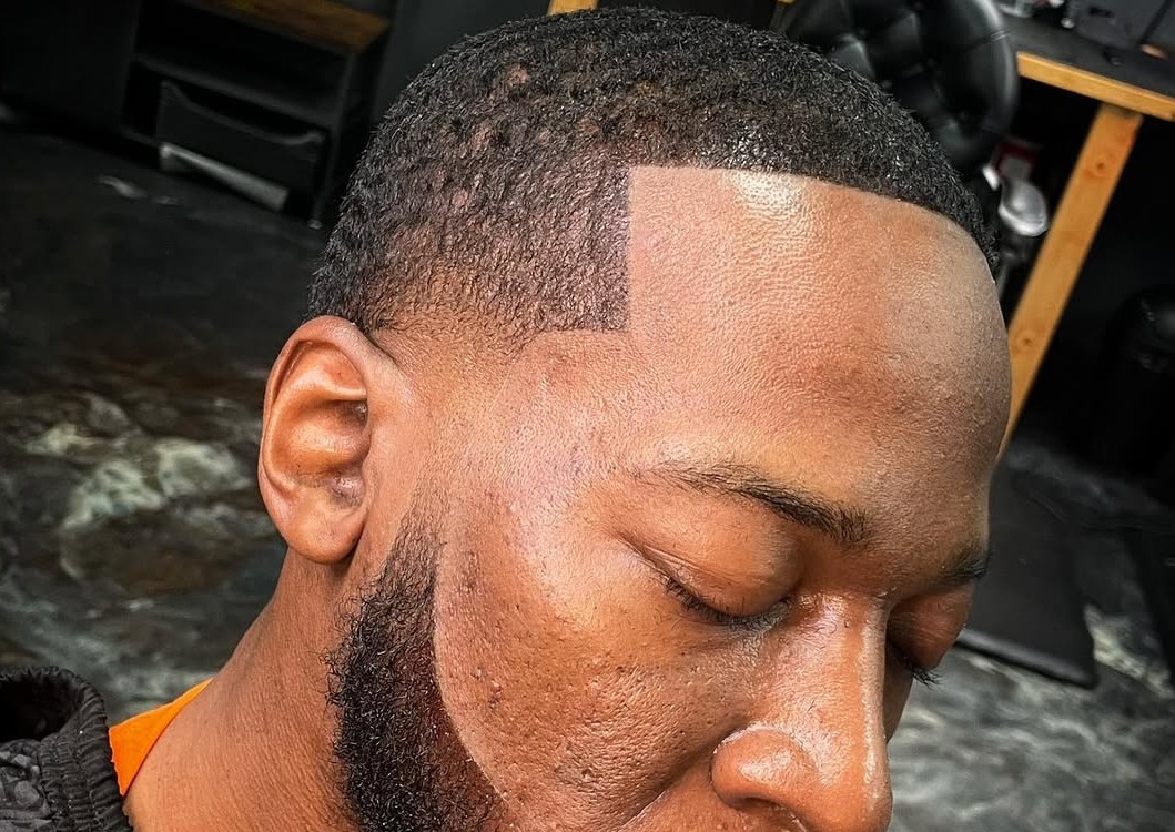 Hairline Mark + Taper + Full Beard Line-Up
