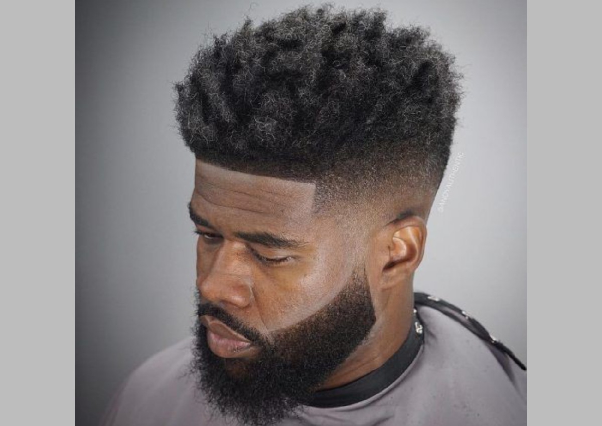 High Top Fade & Full Beard Line-Up