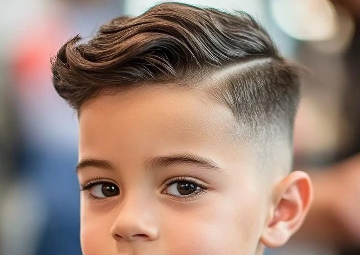 Boys Straight Hair Fade Cuts (Under 12)