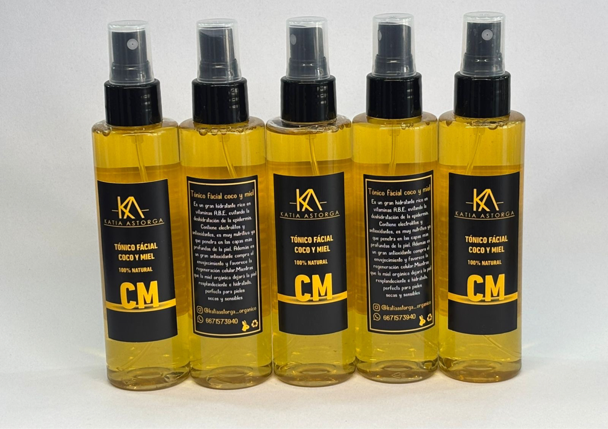 TONICO FACIAL DE COCO Y MIEL 150ML