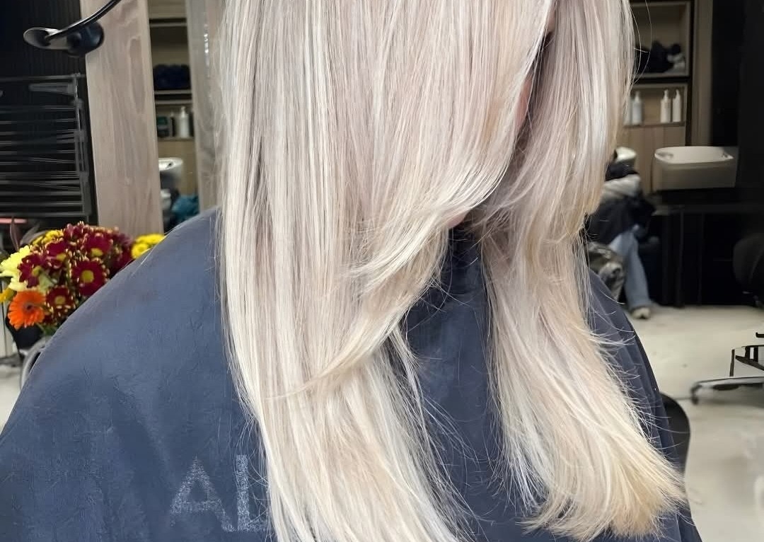 Wednesday  t bar highlights hair 