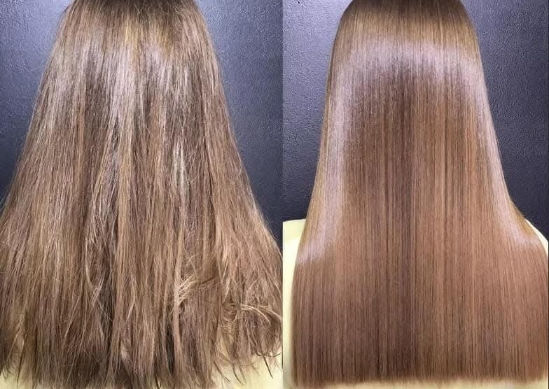 Botox Blow Dry Straight long Hair 