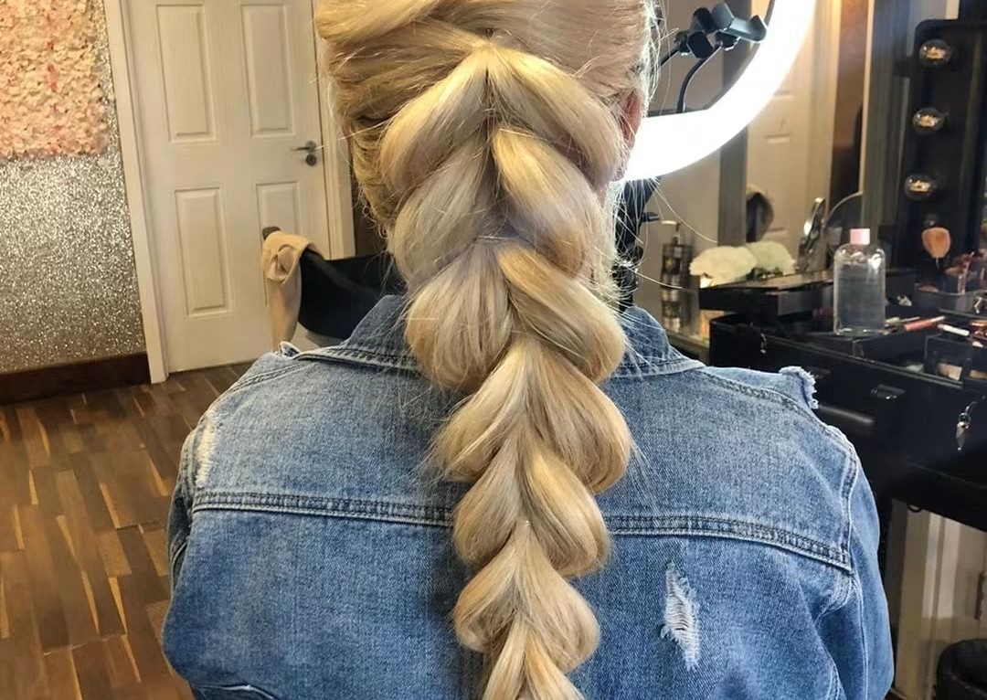 Fish tailored on own hair 