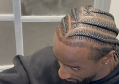 mens 6 stitch braids (no hair added