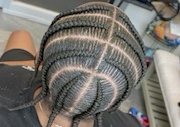 mens 8 stitch braids (no hair added)