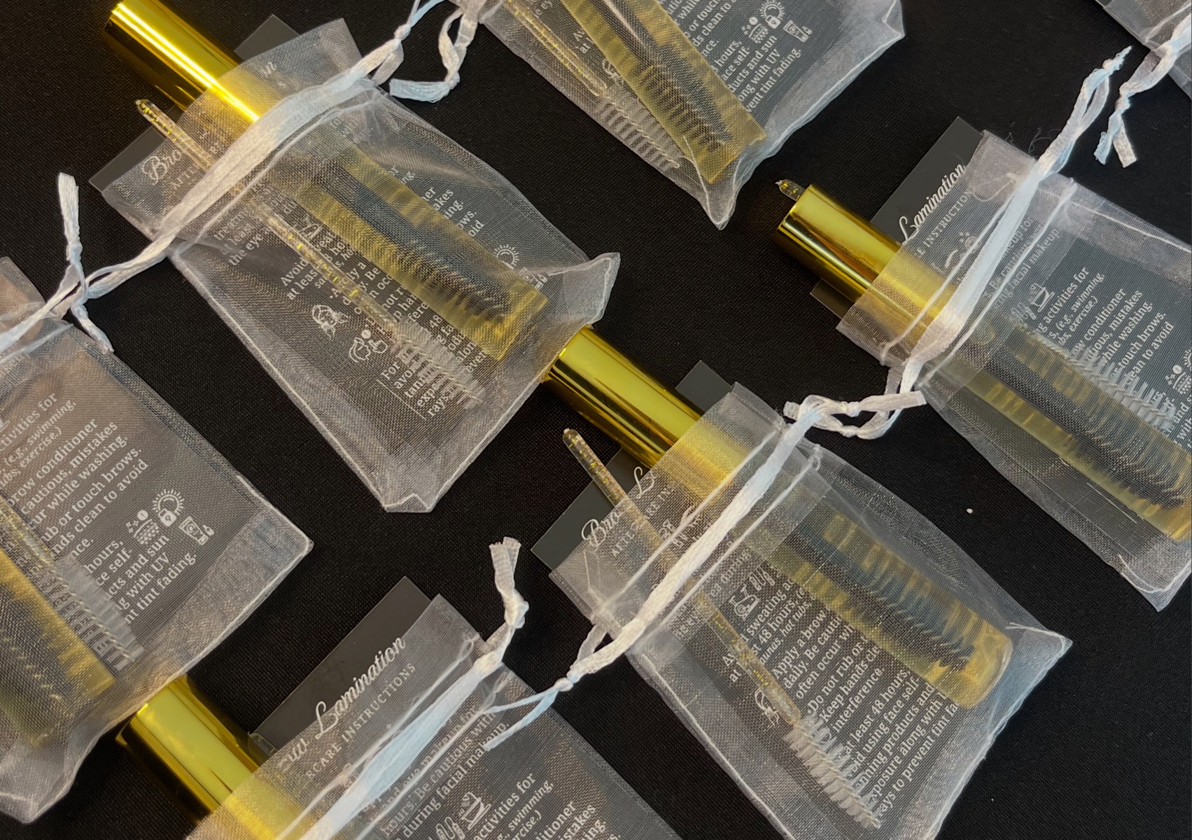 Brow/lash lift  aftercare bag