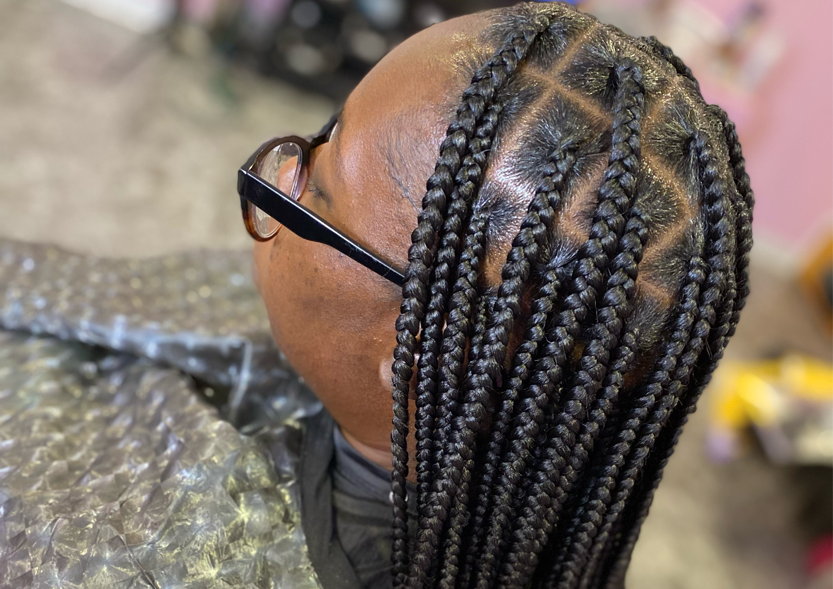 Large Knotless Braids