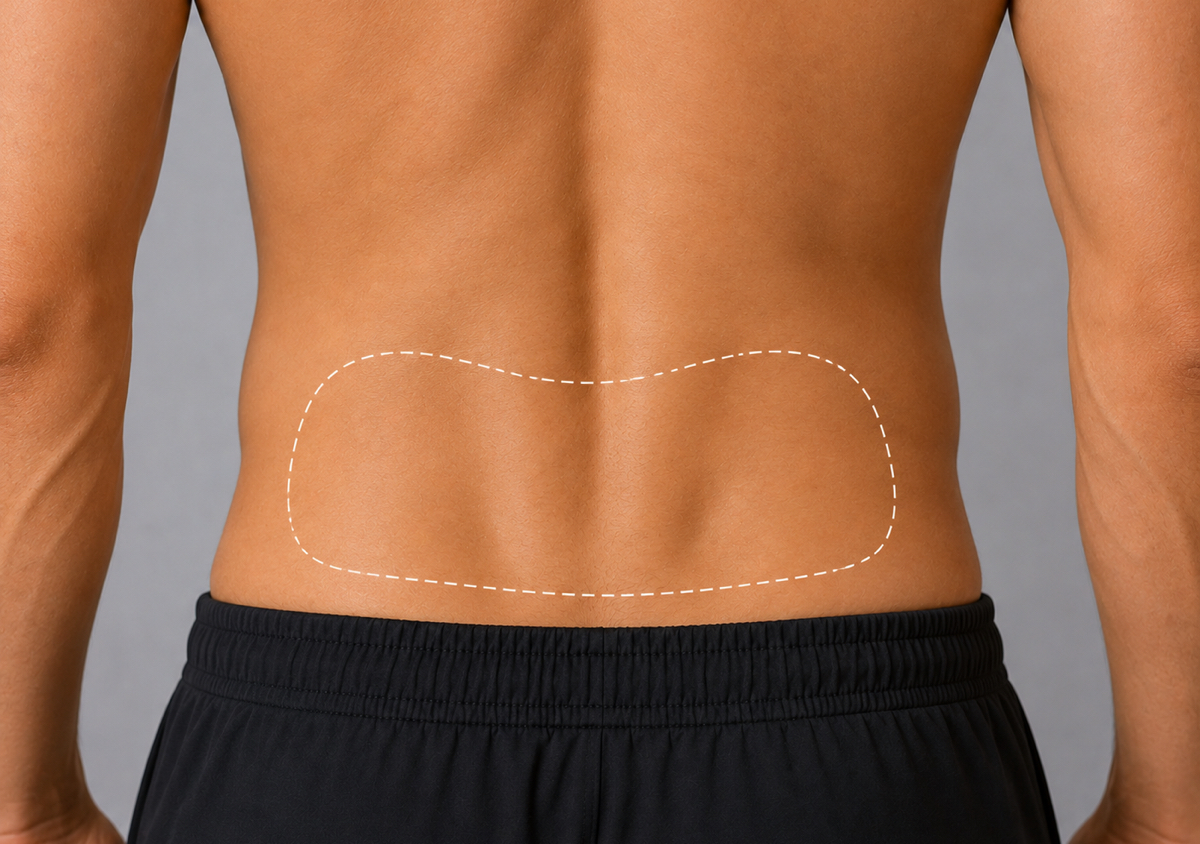 Lower Back Hair Removal - Male Anatomy
