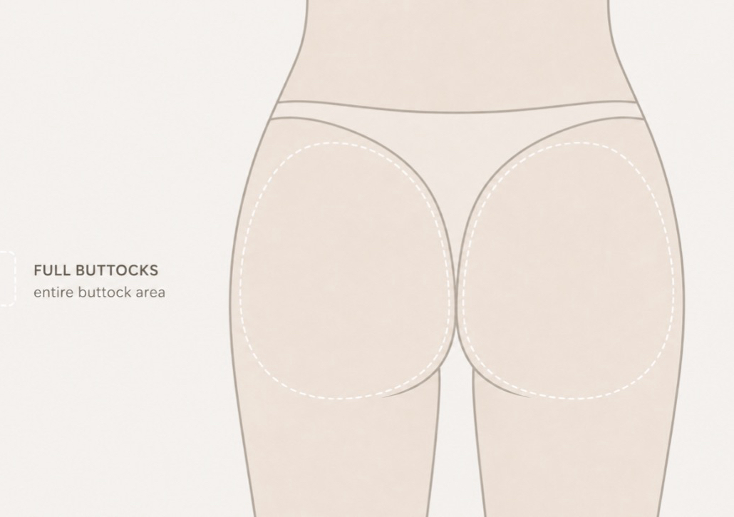 Full Buttocks Hair Removal