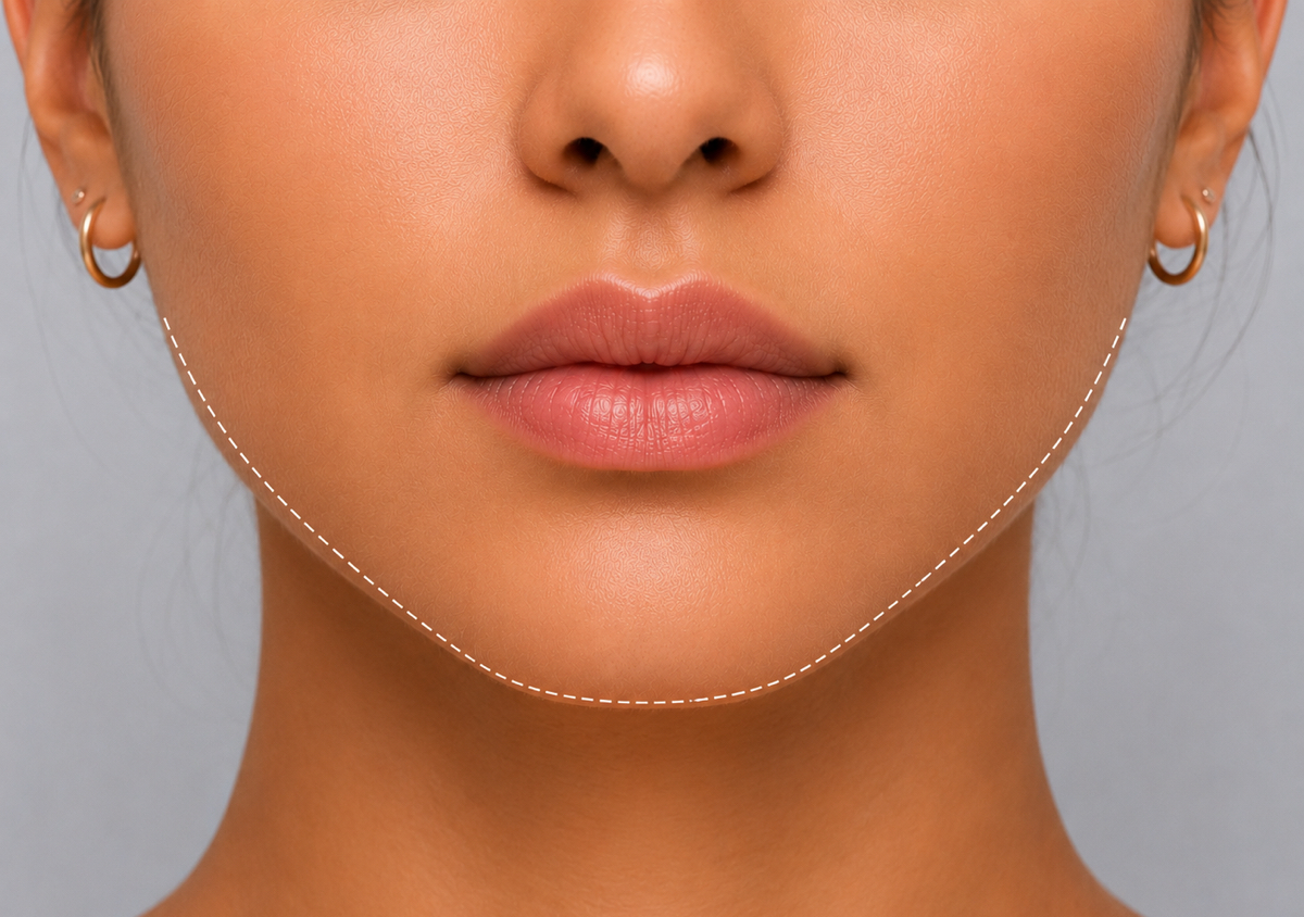 Chin/Jawline Sugar Removal