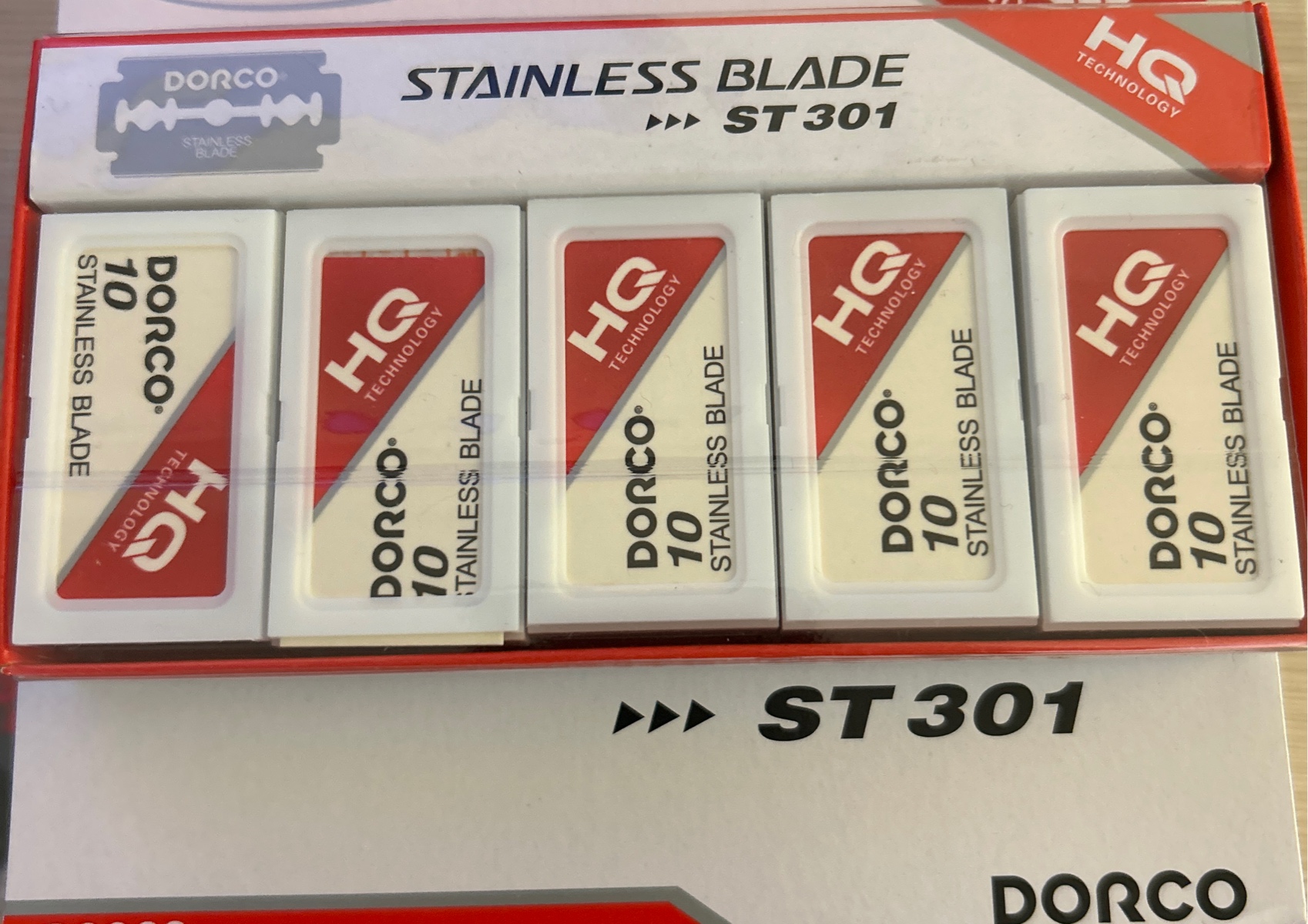 Stainless blades get it by the pac 

Available now