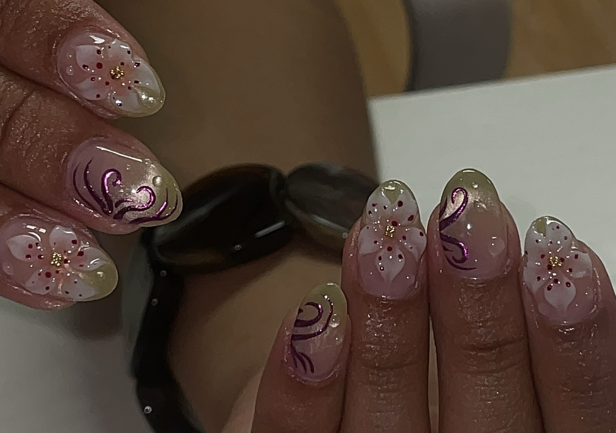 Structured mani (medium length nails)